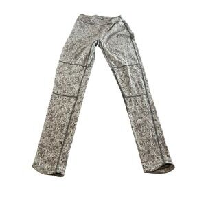 Gymshark Dry Womens Small Grey white Athletic Leggings Workout Yoga Pants